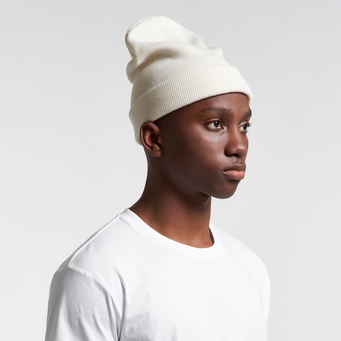 Cuff Beanie SH White Heather