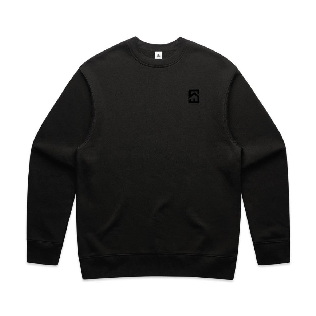 AS Colour Black Crewneck SH
